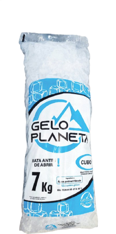Saco de gelo 7 kg Cubo
